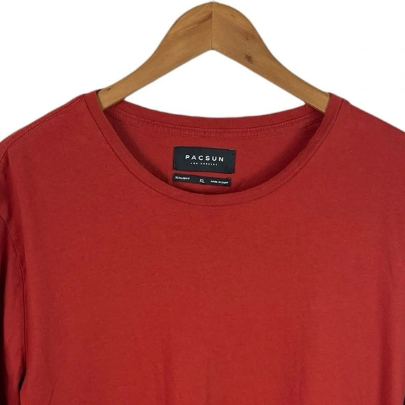 LS281 Men’s PACSUN Los Angeles Scallop Fit Long Sleeve T Shirt XL - Picture 3 of 4